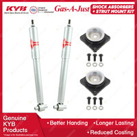 Pair Rear KYB Shock Absorbers Strut Top Mount Kit for Volvo S60 S80 Sedan 98-09