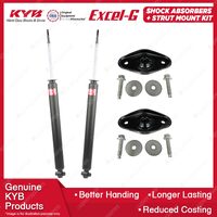 Pair Rear KYB Shock Absorbers + Strut Top Mount Kit for Chrysler 300C 05-10