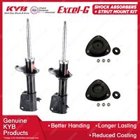 Pair Front KYB Shock Absorbers + Strut Mount Kit for Daihatsu Terios J102G 01-05