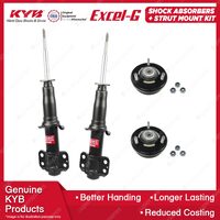 Pair Front KYB Shock Absorbers + Strut Top Mount Kit for Ford Territory SX SY