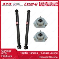 Pair Front KYB Shock Absorbers + Strut Top Mount Kit for Ford Fiesta WT 10-13