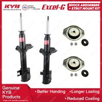 Pair Front KYB Shock Absorbers + Strut Top Mount Kit for Holden Cruze YG 02-06