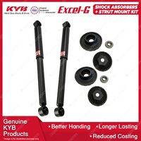 Pair Front KYB Shock Absorbers + Strut Top Mount Kit for Holden Barina TM