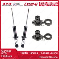 Pair Rear KYB Shock Absorbers + Strut Top Mount Kit for Jeep Compass Patriot MK