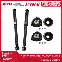 Pair Front KYB Shock Absorbers + Strut Top Mount Kit for Mazda Mazda 2 DJ DL