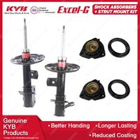 Pair Front KYB Shock Absorbers + Strut Top Mount Kit for Nissan Maxima J32 09-14