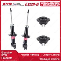 Pair Rear KYB Shock Absorbers + Strut Top Mount Kit for Subaru Tribeca EKU FKU