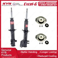 Pair Front KYB Shock Absorbers + Strut Mount Kit for Suzuki Ignis RG413 00-05