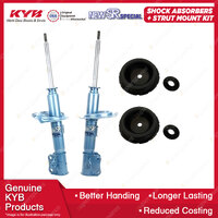 Pair Front KYB Shock Absorbers + Strut Mount Kit for Suzuki Swift RS416 05-11