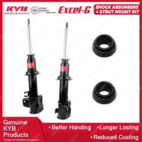 Pair Front KYB Shock Absorbers + Strut Mount Kit for Suzuki APV GC416 05-on