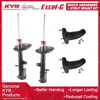 Pair Rear KYB Shock Absorbers + Strut Mount Kit for TOYOTA KLUGER GSU45R 07-14