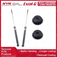 2 Rear KYB Shock Absorbers Strut Mount Kit for Toyota Yaris NCP90R NCP91R NCP93R