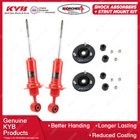 Front KYB Skorched 4's Shock Absorbers Strut Mount Kit for Nissan Navara D40 D23