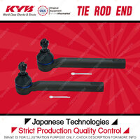 2 x KYB Front Tie Rod Ends for Toyota Corolla ZRE172 1.8L 2ZRFE 12/2013-2024