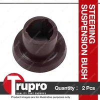 2 x Trupro Front Steering Idler bush brown for Mazda 323 - Wagon RWD 80-9/85