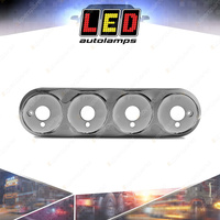 LED Autolamps Replacement Quad Black Chrome Bracket Suit 82 Series Lamps