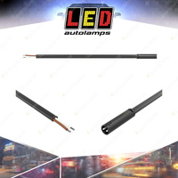 LED Autolamps 2 Core 250mm Marker Cable with Female Plug and Bare Wires Bulk