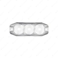 LED Autolamps White Emergency Warning Light 3 LED 11 Flash Patterns Lamp Blister