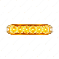 LED Autolamps Amber Emergency Warning Light 6 LED 14 Flash Patterns Lamp Blister