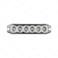 LED Autolamps Amber Emergency Warning Light 6 LED 14 Flash Patterns Lamp Bulk