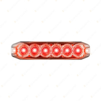 LED Autolamps Red Emergency Warning Light 6 LED 14 Flash Patterns Lamp Blister