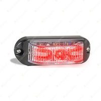 LED Autolamps Red Emergency Warning Light 3 LED Flashing Lamp 12-24 Volt Blister