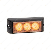 LED Autolamps Amber LED Emergency Warning Light 3 LED Flashing Single Bulk Box