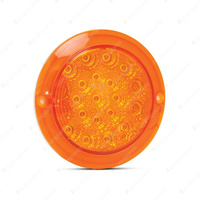 LED Autolamps Amber Round Rear Indicator Light Amber Lens 12V 21 LED Lamp Bulk