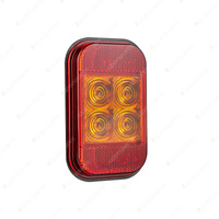 LED Autolamps Amber Indicator/Reflector Light 12-24 Volt 4 LED Lamp Only Bulk