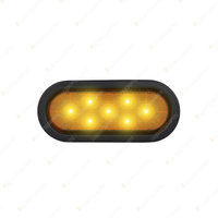 LED Autolamps Amber Rear Indicator Light 7 LED Lamp with Rubber Grommet and Plug