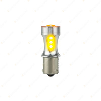 LED Autolamps Bayonet Amber Indicator Bulb 12-24V CANBUS Compatible Blister