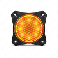 LED Autolamps Amber Rear Indicator Light Coloured Lens 8 LED Lamp Twin Blister