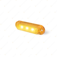 LED Autolamps Amber Side Marker Light 12 Volt 3 LED Lamp Twin Blister