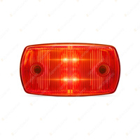 LED Autolamps Red Rear End Outline Marker Light 12-24V 4 LED Lamp Single Blister