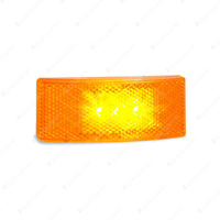 LED Autolamps Amber Side Marker Light Reflector 3M Tape 3 LED Lamp Blister