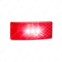 LED Autolamps Red Side Marker Light Inbullt Reflector 3M Tape 3 LED Lamp Blister