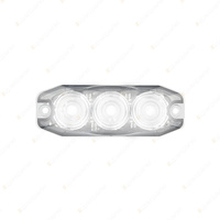 LED Autolamps White Reverse Light 12-24 Volt 3 LED Lamp Twin Blister