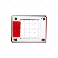 LED Autolamps Reverse Light 12-24V 16 LED Lamp Red Reflector Blister