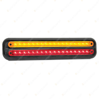 LED Autolamps Stop Tail Indicator Light Black Double Bracket 12V 36 LED Blister