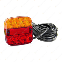 LED Autolamps Stop Tail Indicator Light LHS 12-24V 10m Cable 8 LED Lamp Bulk