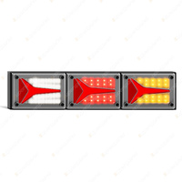 LED Autolamps Stop Tail Indicator Reverse Reflector Light Clear Lens Chrome