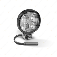 LED Autolamps Round Work Light Reverse Light 4 LED Lamp 12-24V with Plug