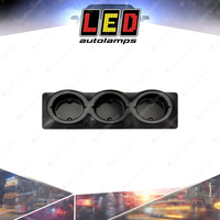 LED Autolamps Triple Surface Mount Base in Black 440mm Suit 102 Series Lights