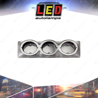 LED Autolamps Triple Surface Mount Base in Chrome 440mm Suit 102 Series Lights