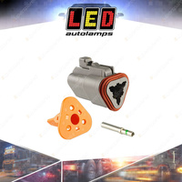 LED Autolamps Vehicle Patch Plug/Connectors 3 Way DT Series Plug & Wedge Kit