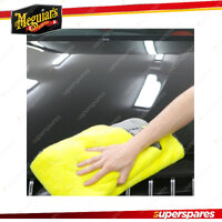 Meguiar's Mega Supreme Shine Microfibre Detailing Duo-Towel 70cm x 40cm Car Wash