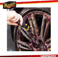 Meguiar's Supreme Shine Universal Wheel Brush with Rubber-Grip Handle