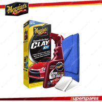 Meguiar's Smooth Surface Clay Kit includes Quik Detailer and Microfibre Cloth