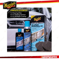 Meguiar's Two Step Headlight Restoration Kit - Step 1: Clean Step 2: Coat