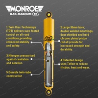 Monroe Gas-Magnum TDT Shocks King STD Springs for Nissan Patrol GU Y61 coil Ute